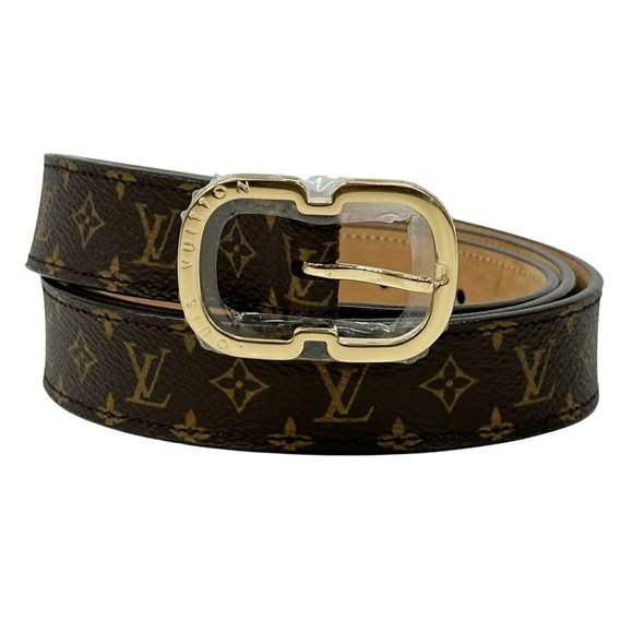 LOUIS VUITTON Brown Monogram Belt - Picture 1 of 9